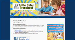Desktop Screenshot of littlebalerpreschool.com