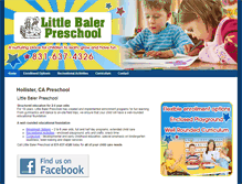 Tablet Screenshot of littlebalerpreschool.com